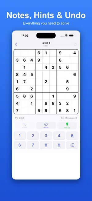 Sudoku Blue: Daily & Ad-Free screenshot 3