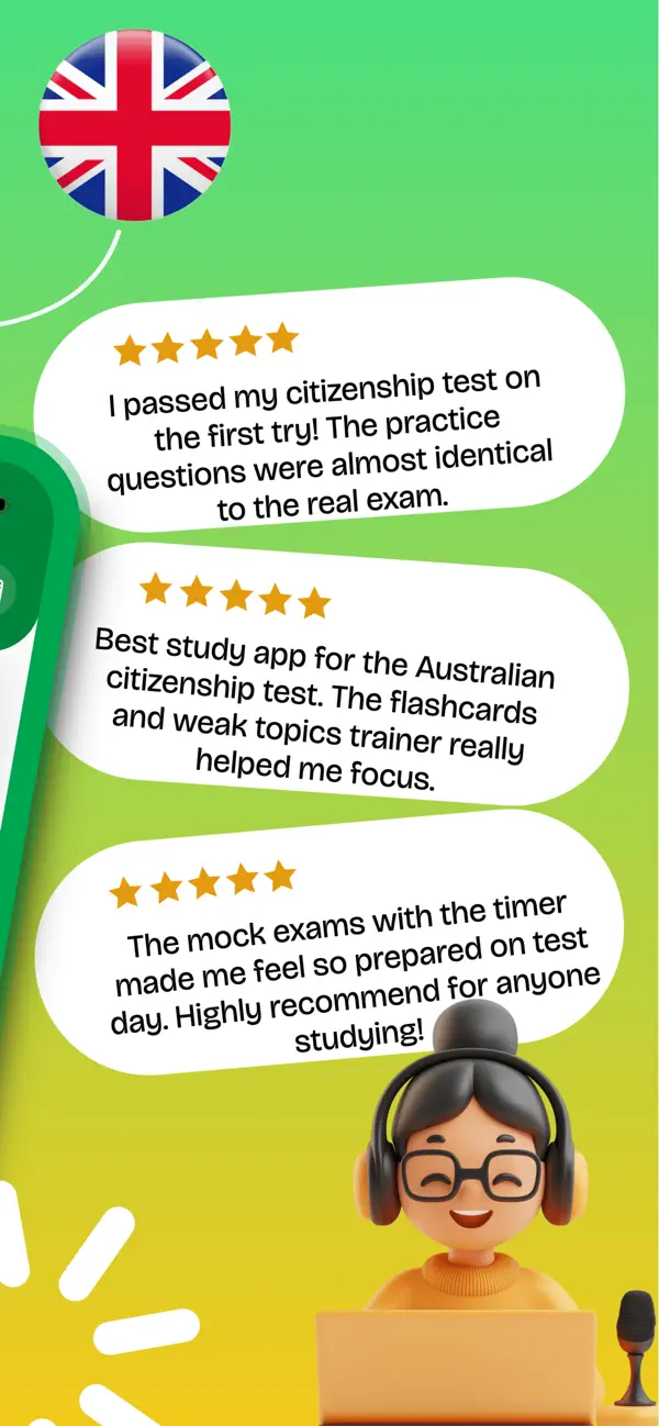 Screenshot #2 pour Aussie Citizenship Exam 2026
