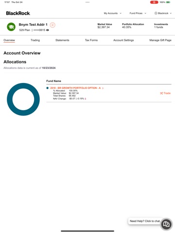 BlackRock® Active Investor iPad screenshot