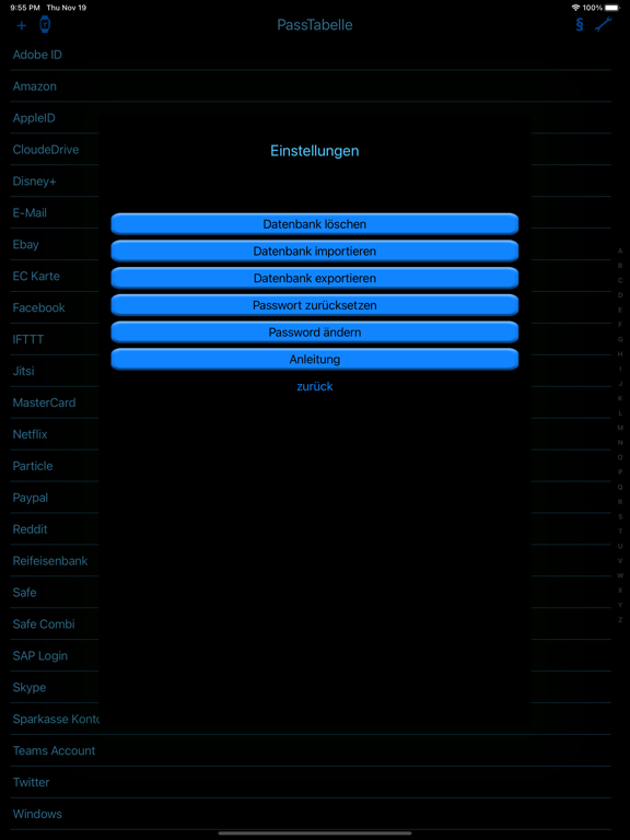 Screenshot #6 pour PassTabelle