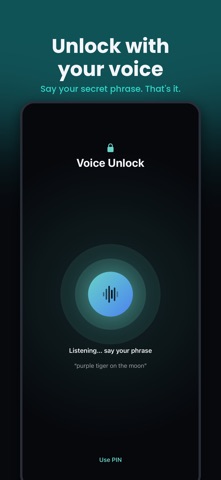 Voice Unlock & App Locker — скриншот 1