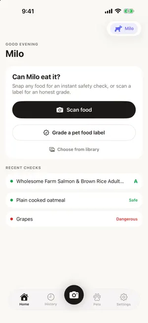 SnackPaw: Pet Food Scanner screenshot 1