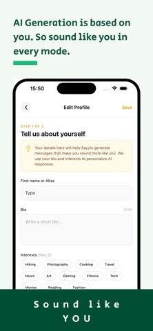 Sayylo: Conversation Assistant Screenshot 4 of 6