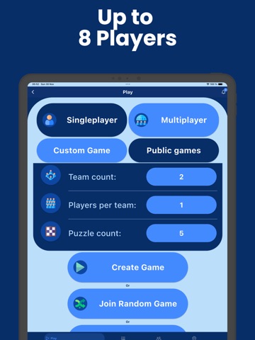 Chess Puzzles Multiplayer Game iPad screenshot