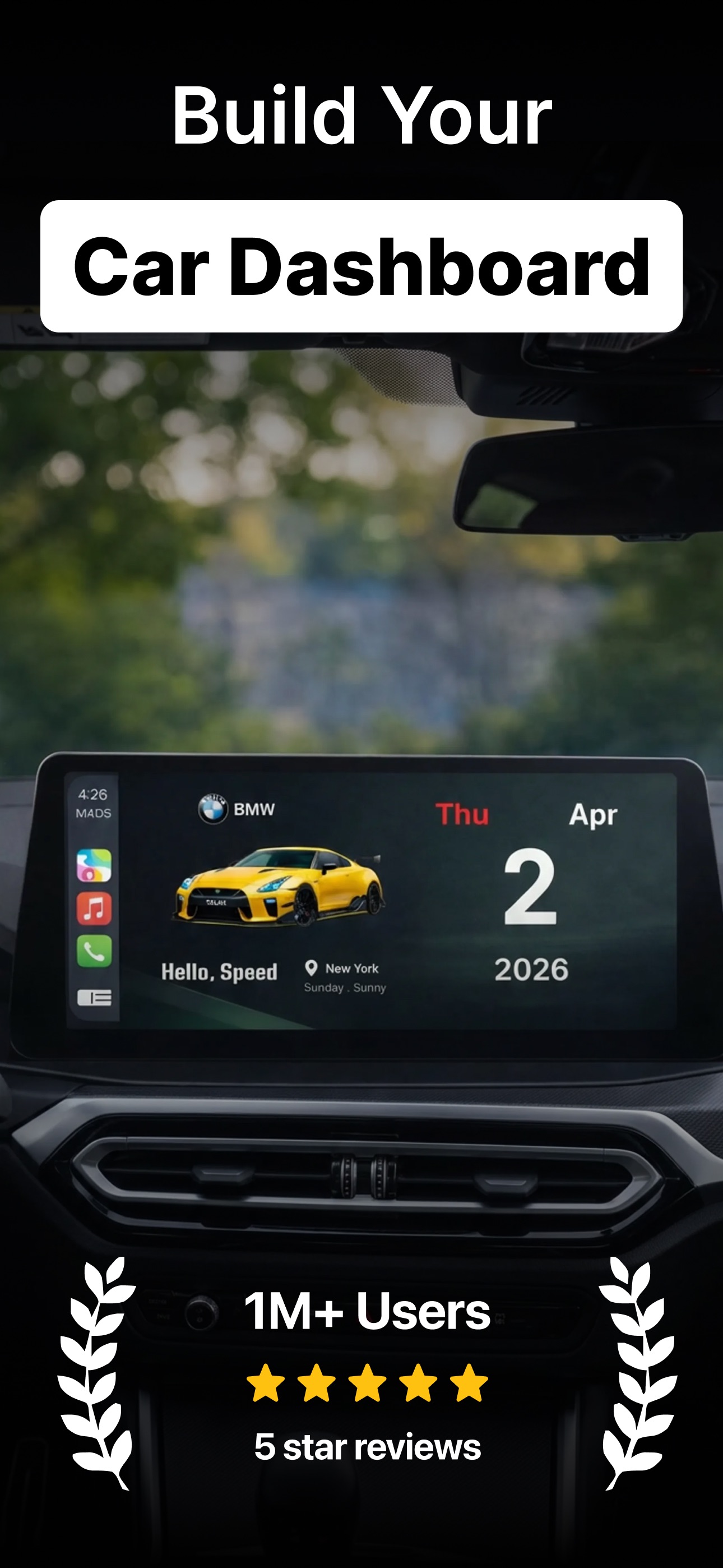 Screenshot 1 of myCar: Car Widgets & Dashboard