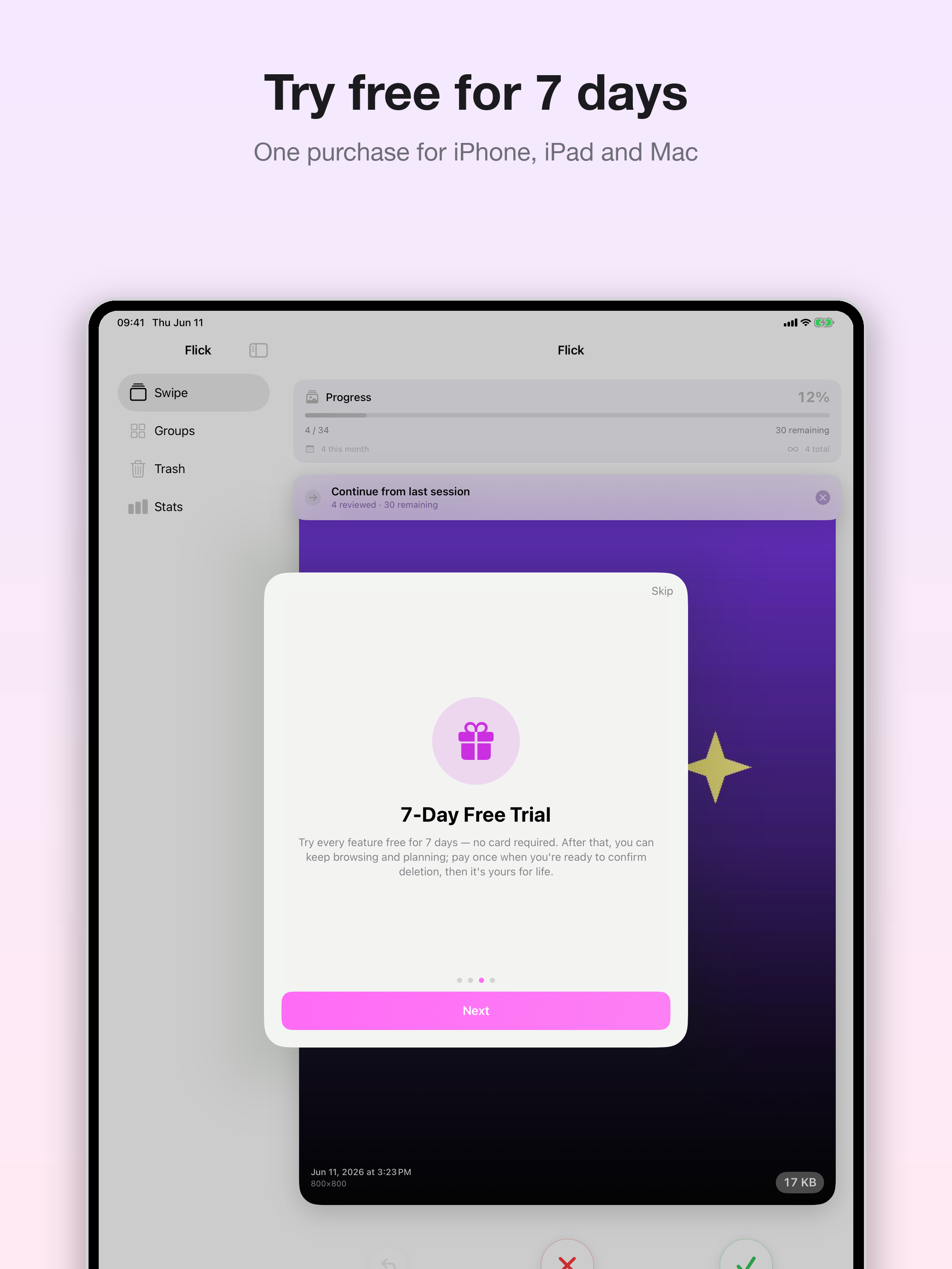 Flick - Swipe Photo Cleaner
