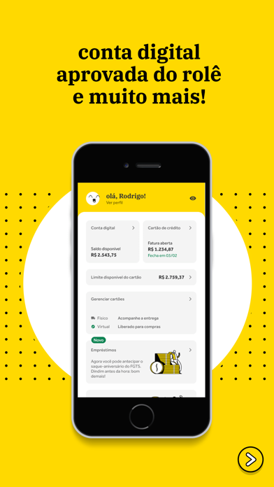 Banco will: Cartão de crédito Screenshot