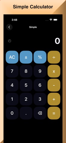 Calculator and Money iPhone screenshot