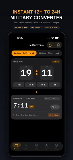 Military Time Clock Converter screenshot 1