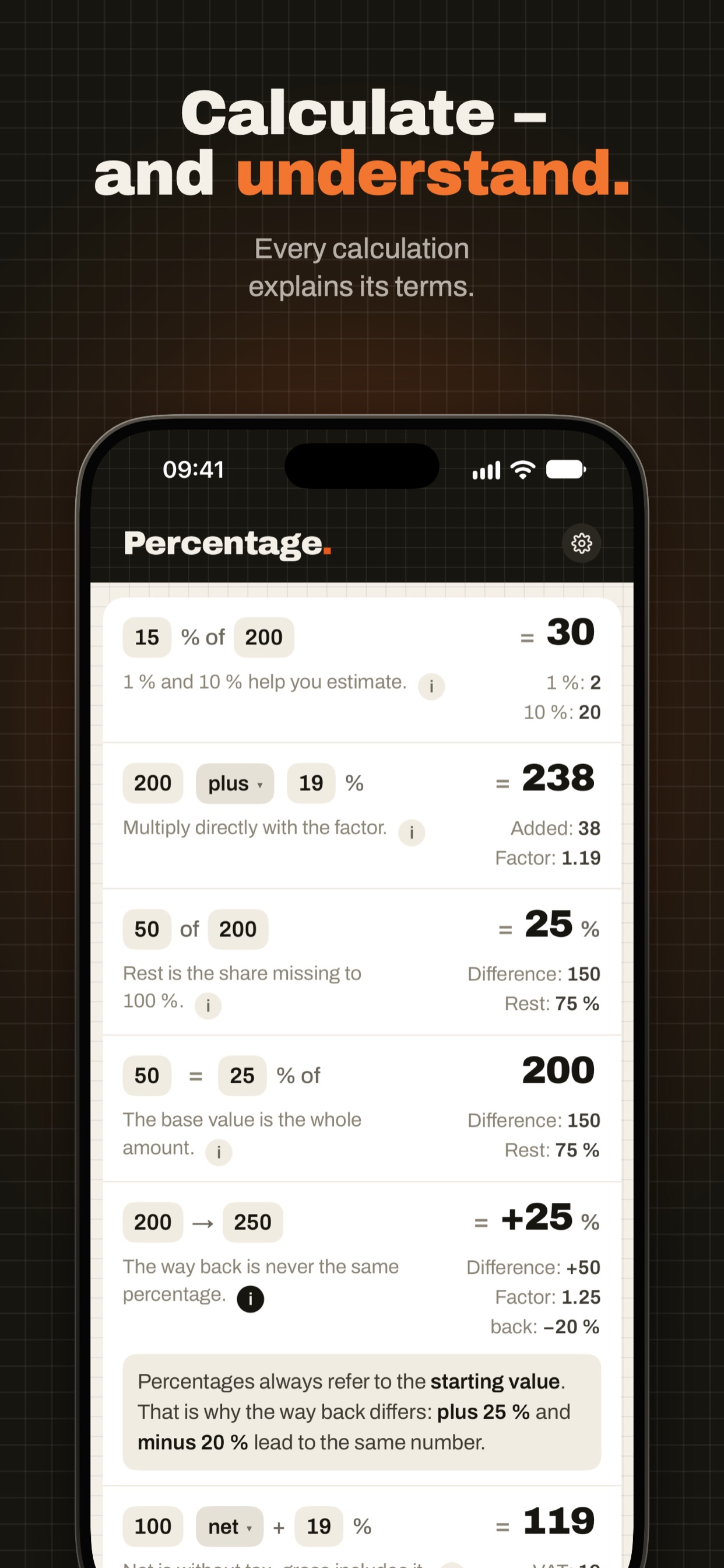 Screenshot 6 of Prozent – Percent Calculator
