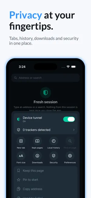 Nivaro Private Browser screenshot 3