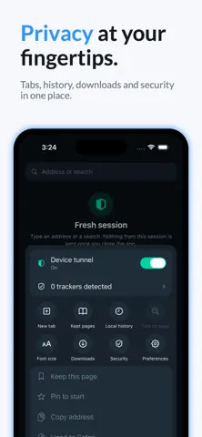 Nivaro Private Browser App Store screenshot 3