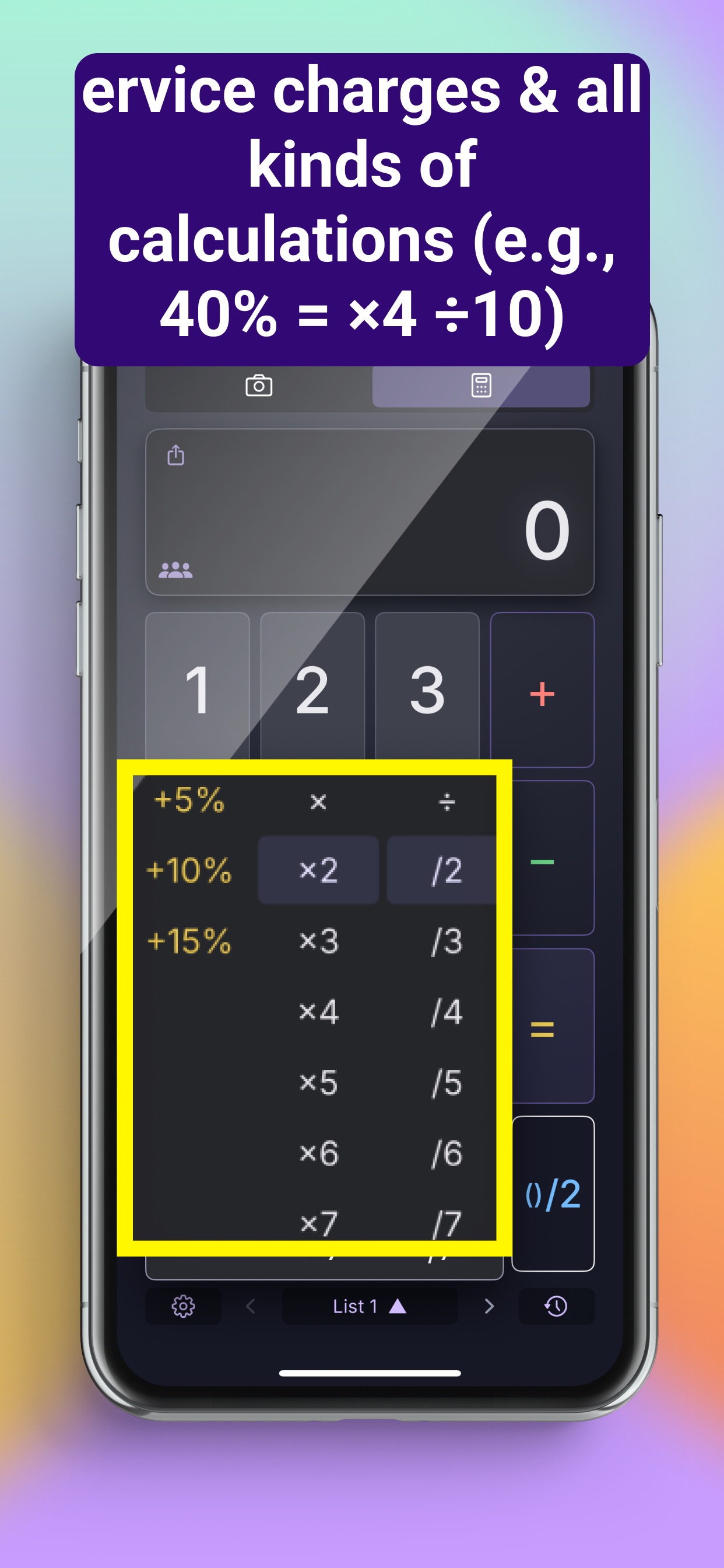 Screenshot 4 of Bill/Split -Calculator+Camera