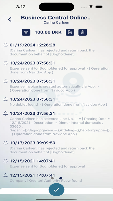 Navidoc Mileage Screenshot