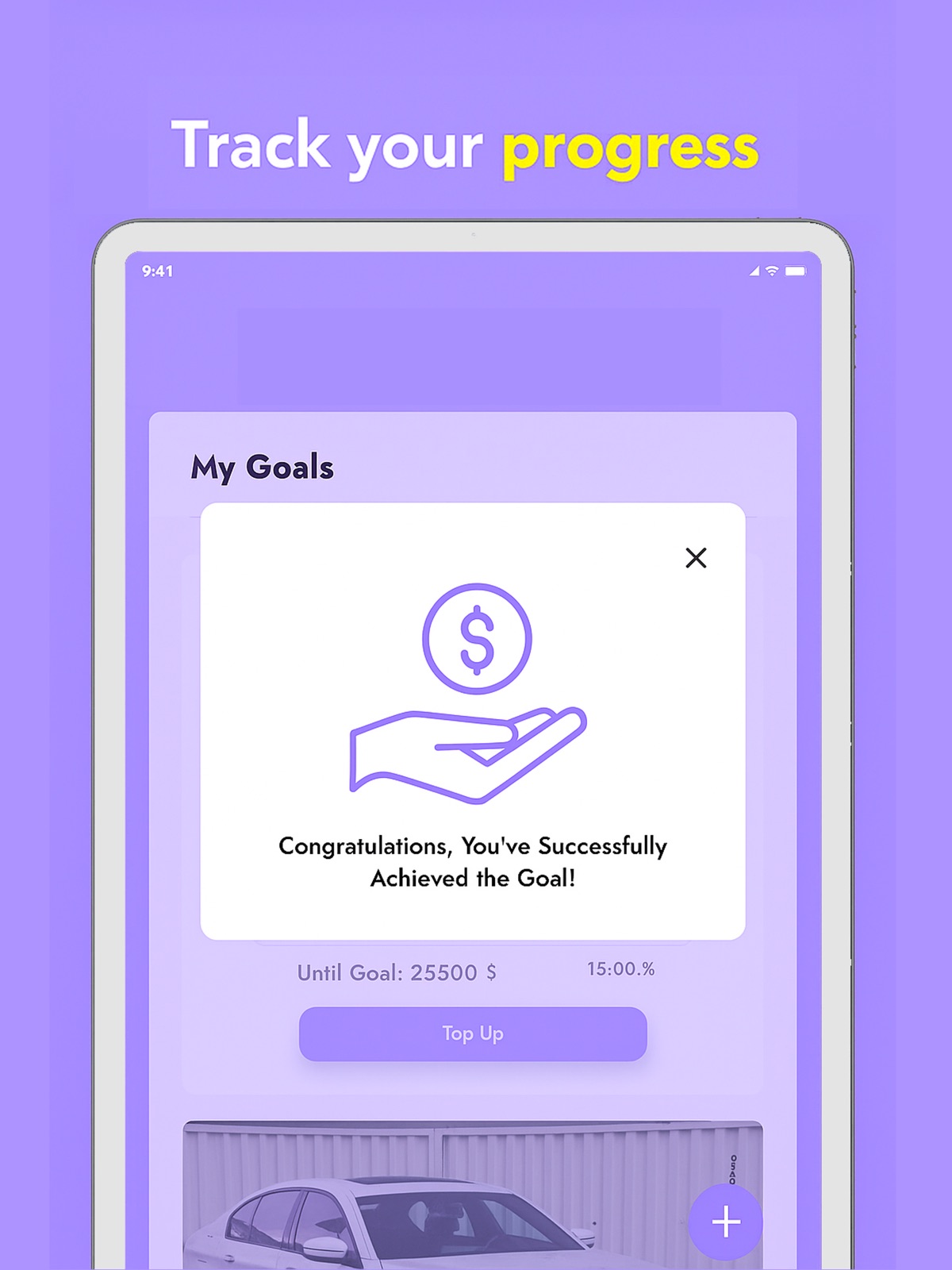MoneyGoal+ ipad screenshot 3