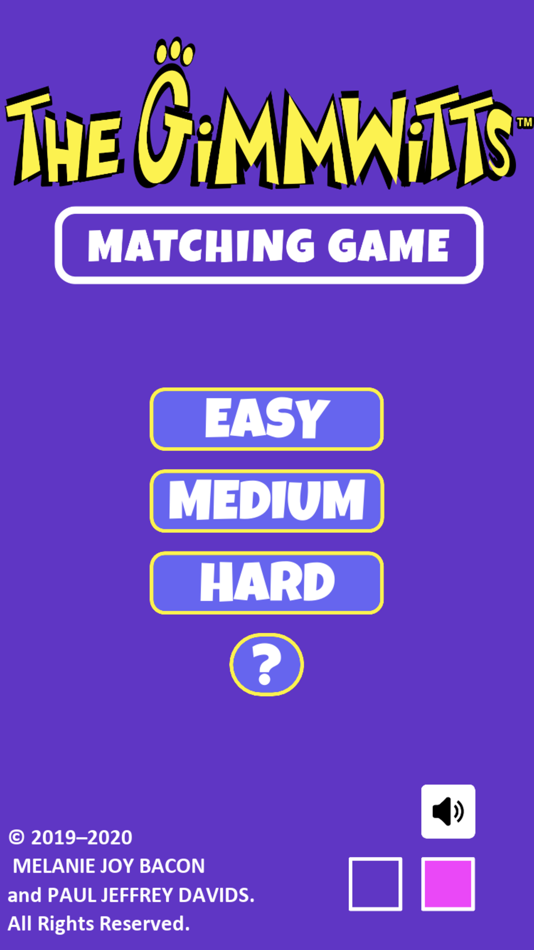 #1. The Gimmwitts Matching Game (iOS) 由: Melanie Bacon
