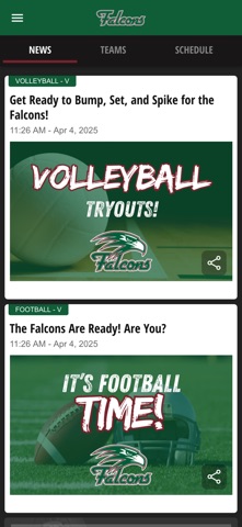 Green Hope Athletics screenshot