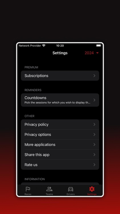 Formula Calendar 2025