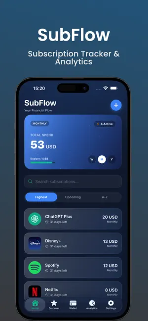 SubFlow - Abonelik Takip screenshot 1