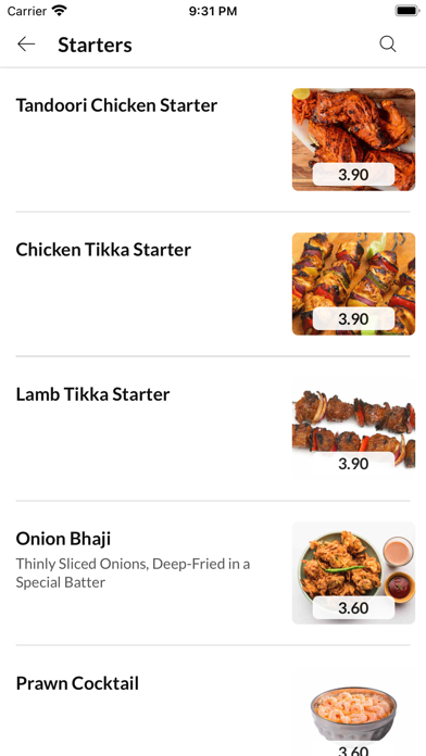 SARGA INDIAN TAKEAWAY Screenshot