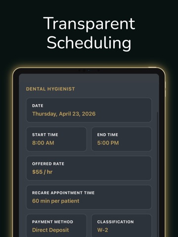 Oasis - Dental Staffing iPad screenshot