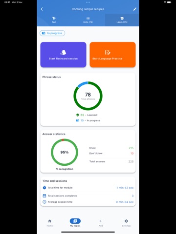 LexiLex iPad screenshot