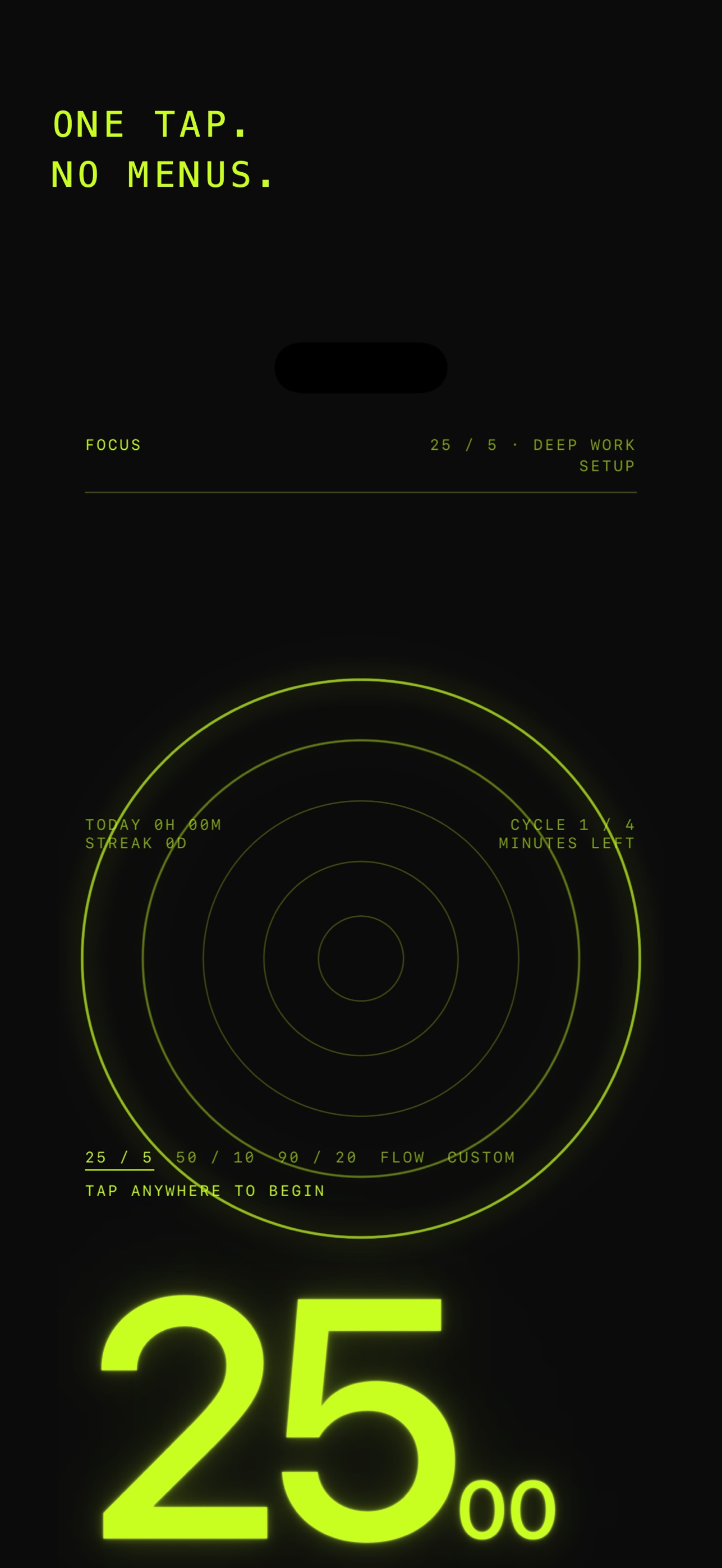 Screenshot 1 of Acid Interval: Focus Timer