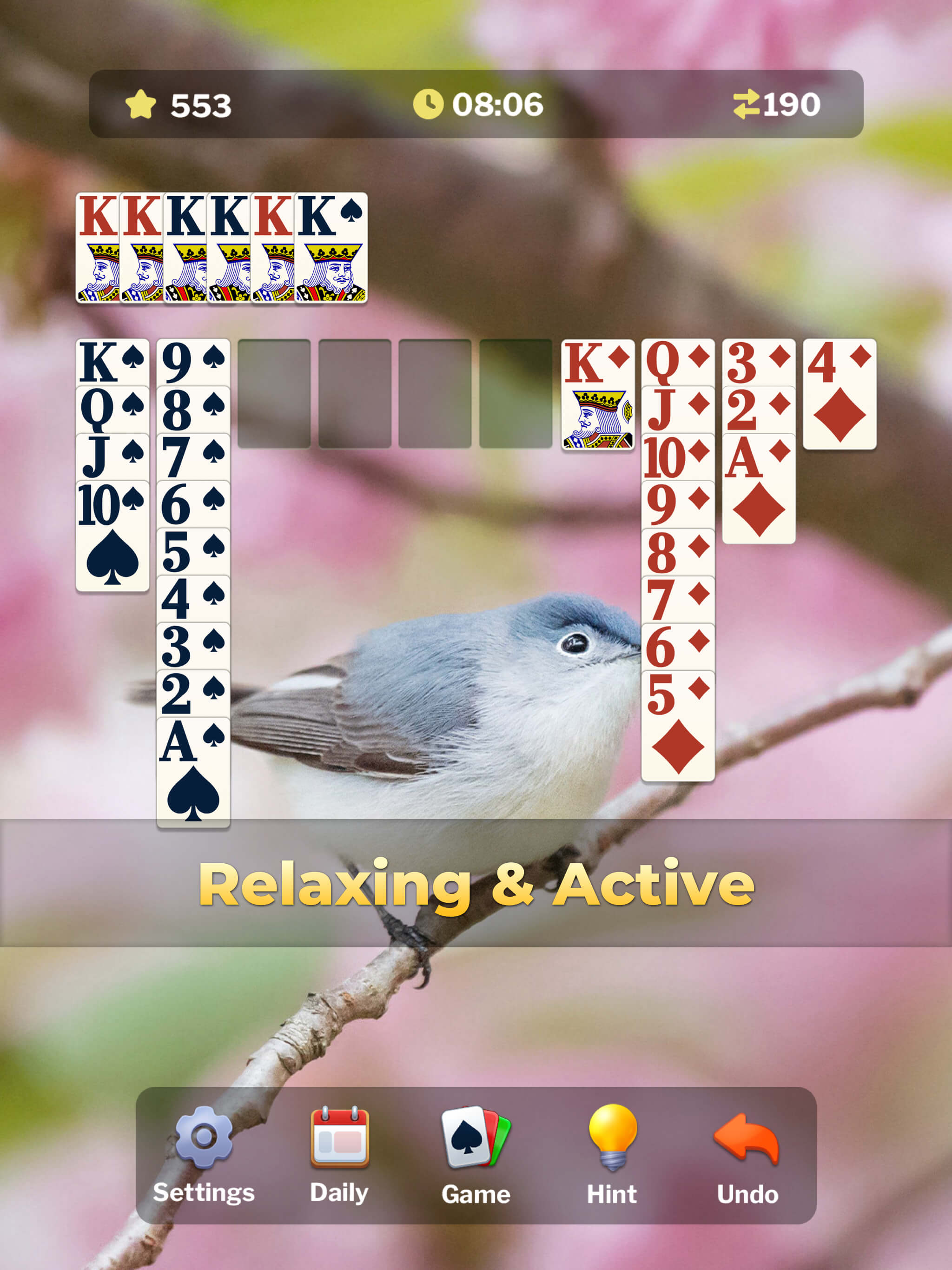 Spider Solitaire Large Cards screenshot 11