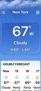 Weather for Seniors screenshot #1 for iPhone