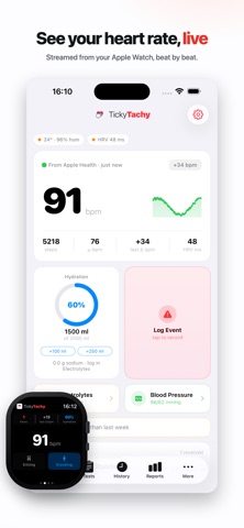 TickyTachy: Heart Rate Tracker Screenshot 1 of 9