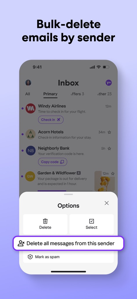 Yahoo Mail: Your Email & Inbox - 送信者別メール管理
