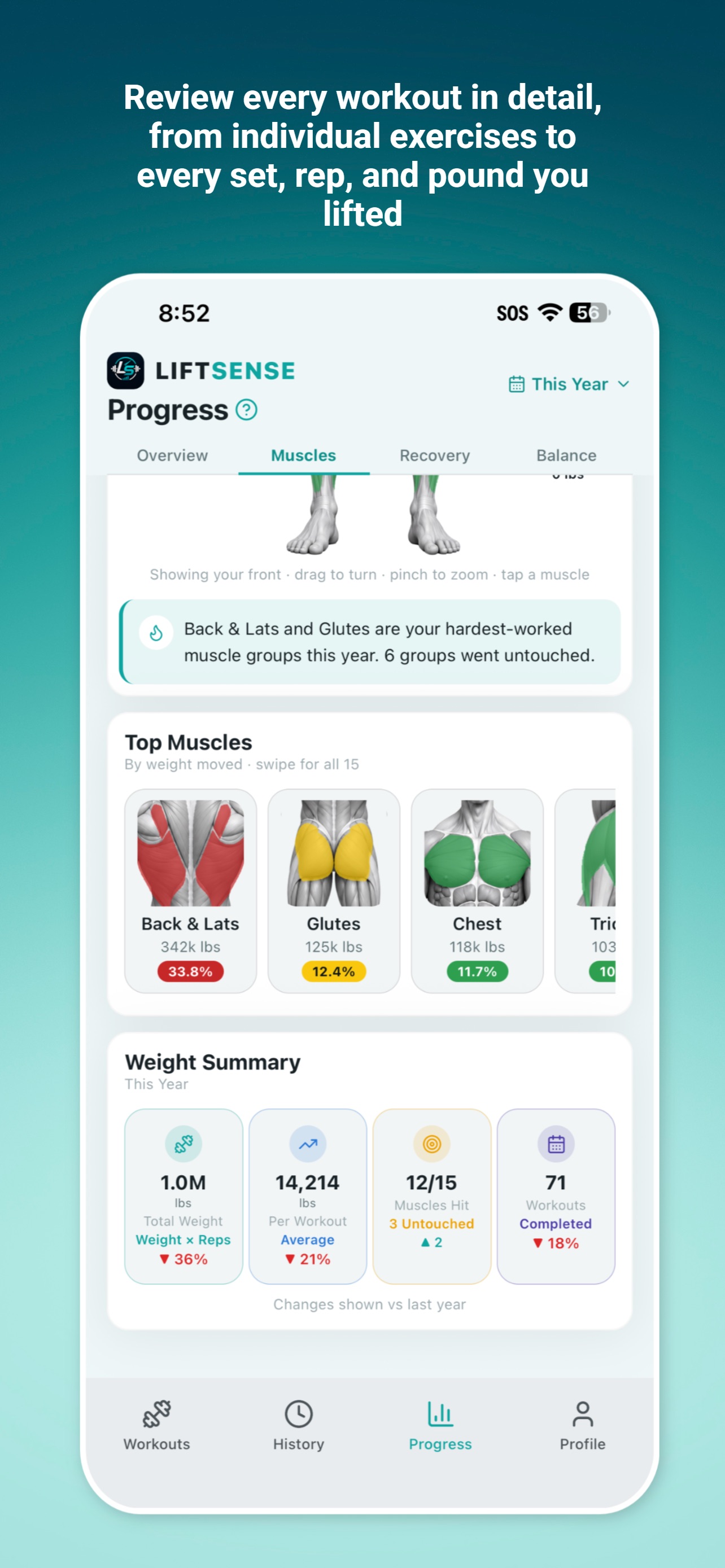 Screenshot 4 of LiftSense