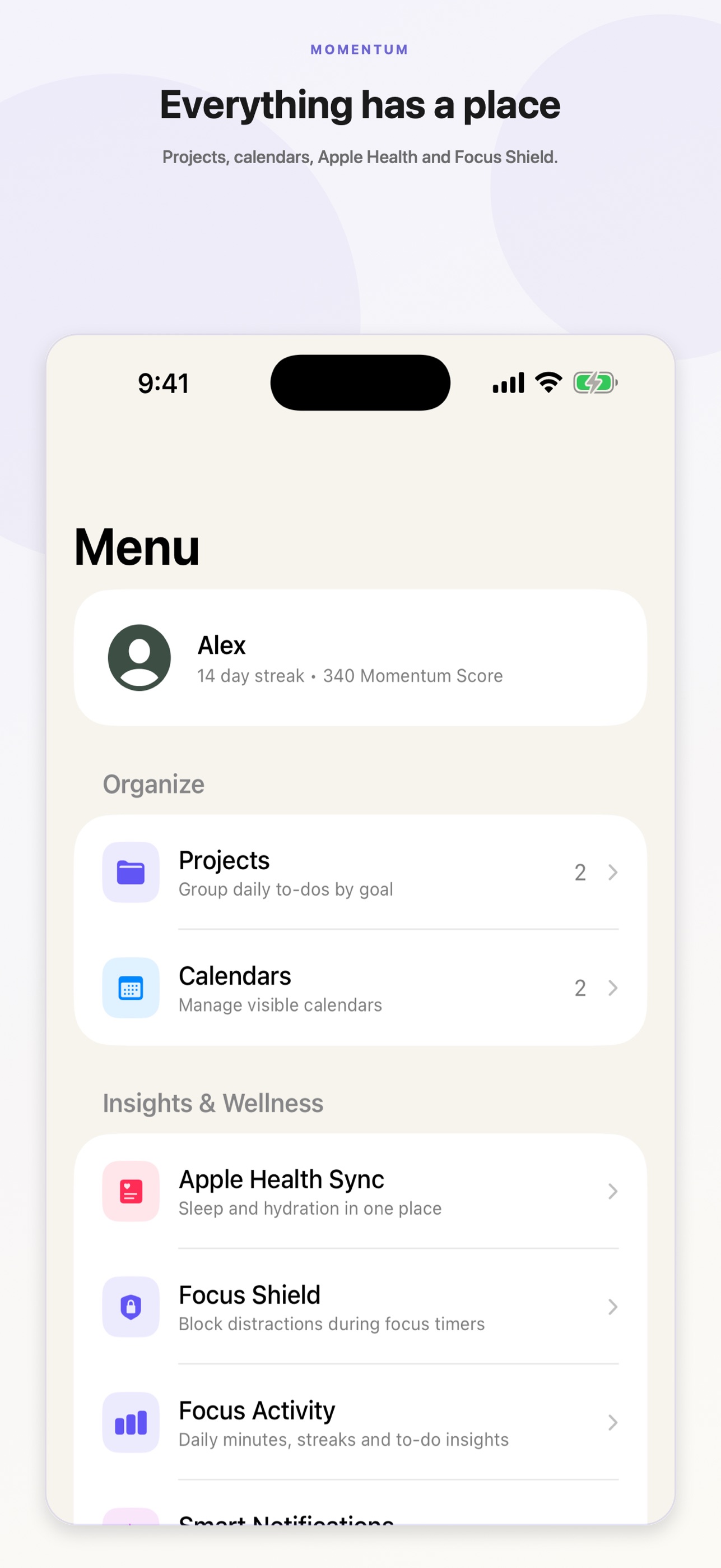 Screenshot 5 of Momentum: Focus Timer & To-Do