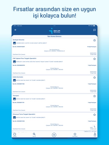 İŞKUR Mobil iPad screenshot 5