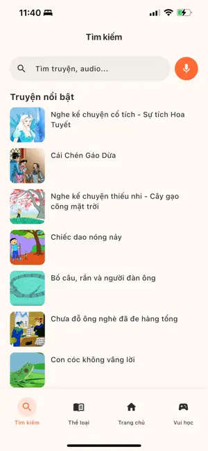 Truyện cổ tích cho bé – Audio iPhone screenshot 5