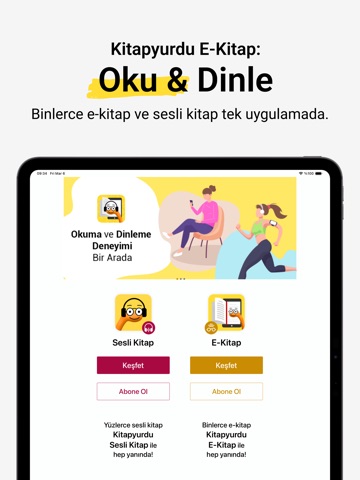 Kitapyurdu E-Kitap Oku & Dinle iPad screenshot 1
