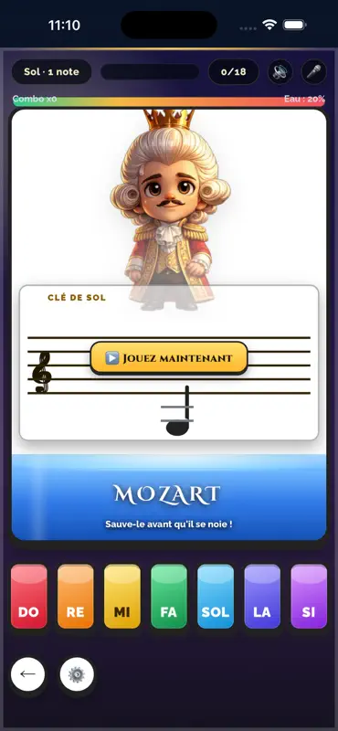 Mozart Match: lire les notes screenshot 5 of 10