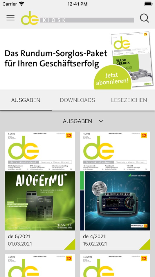 #3. de Kiosk (iOS) Podle: Hüthig GmbH