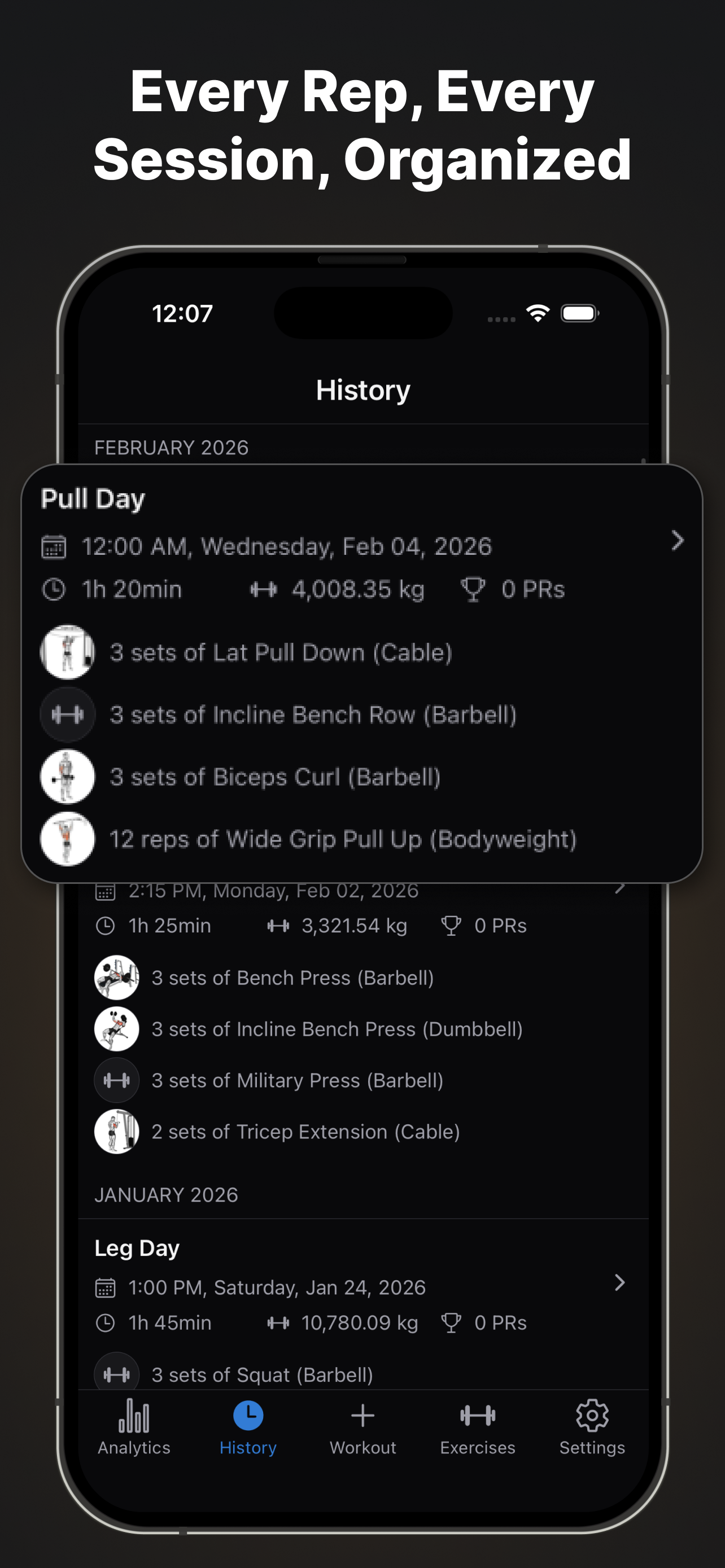 Beast Workout Tracker Gym Log screenshot 6