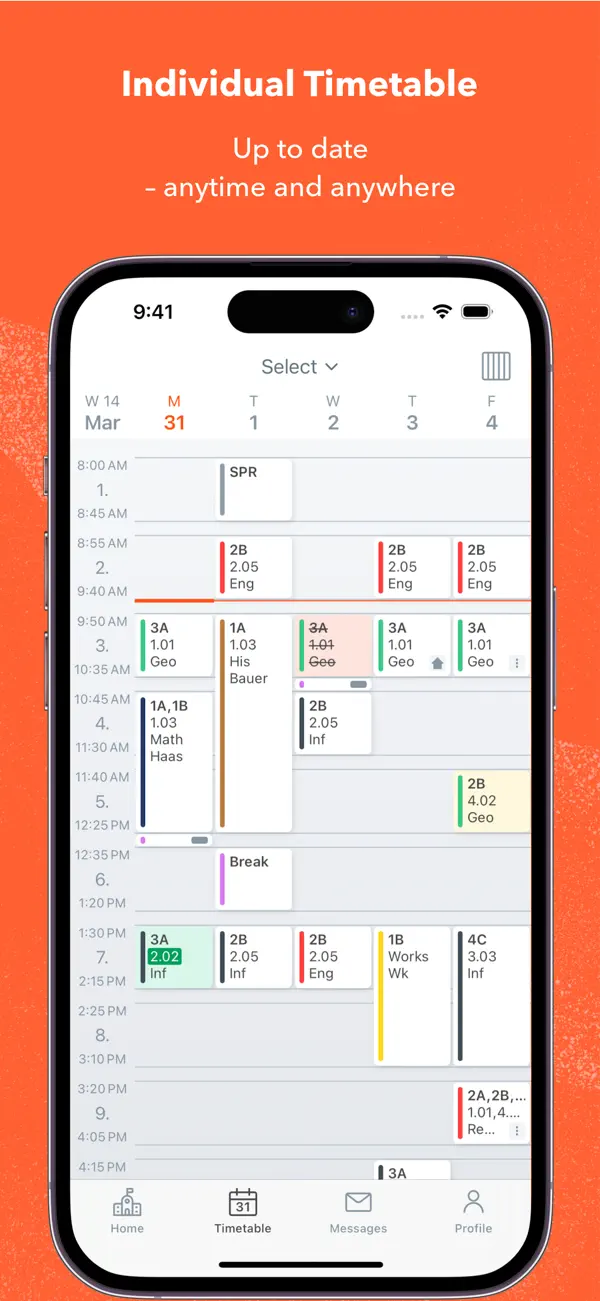 Screenshot #1 pour Untis Mobile