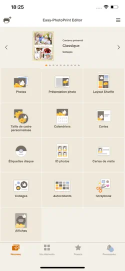 Capture d'écran de Easy-PhotoPrint Editor sur iPhone 4