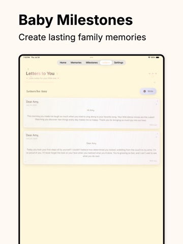 Baby Memory Book - Keepli iPad screenshot
