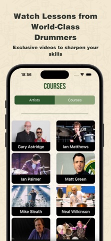 PDC - Drum Lessons & Practice iPhone screenshot