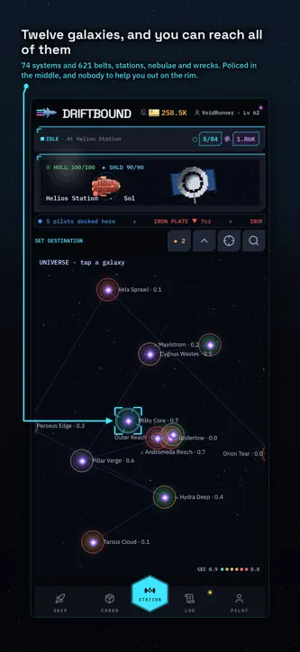 Driftbound: Idle Space RPG screenshot 5