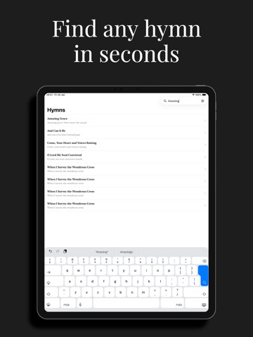 Hymns: Hymn Book iPad screenshot