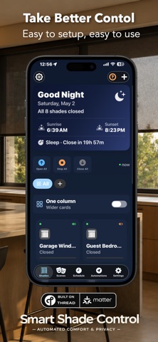 Smart Shade Control iPhone screenshot