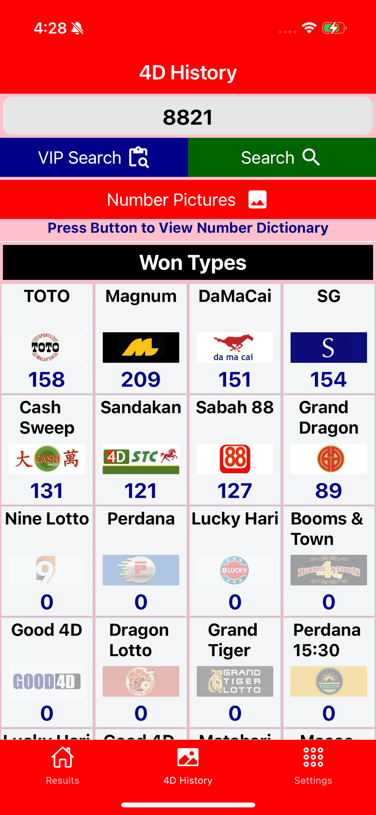Lotto 4D Results & History 4D screenshot 5