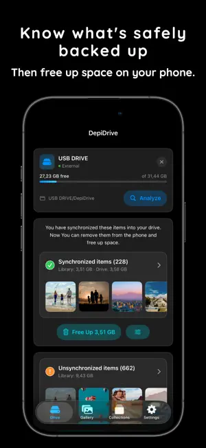 DepiDrive – USB Photo Backup screenshot 2