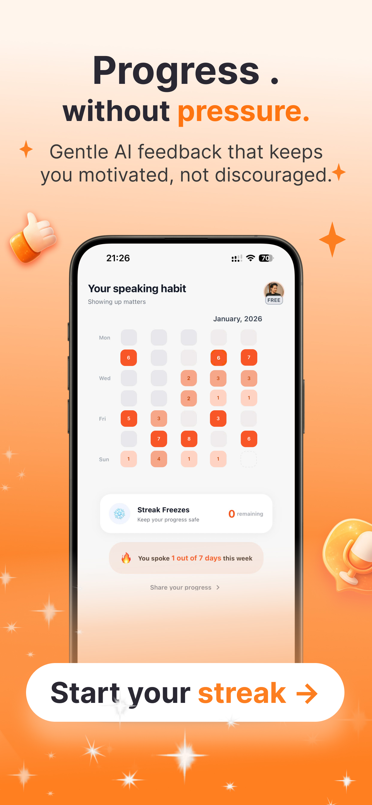 SpeakPing: 30s Daily Speaking