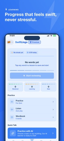 Learn Persian - SwiftLingo iPhone screenshot